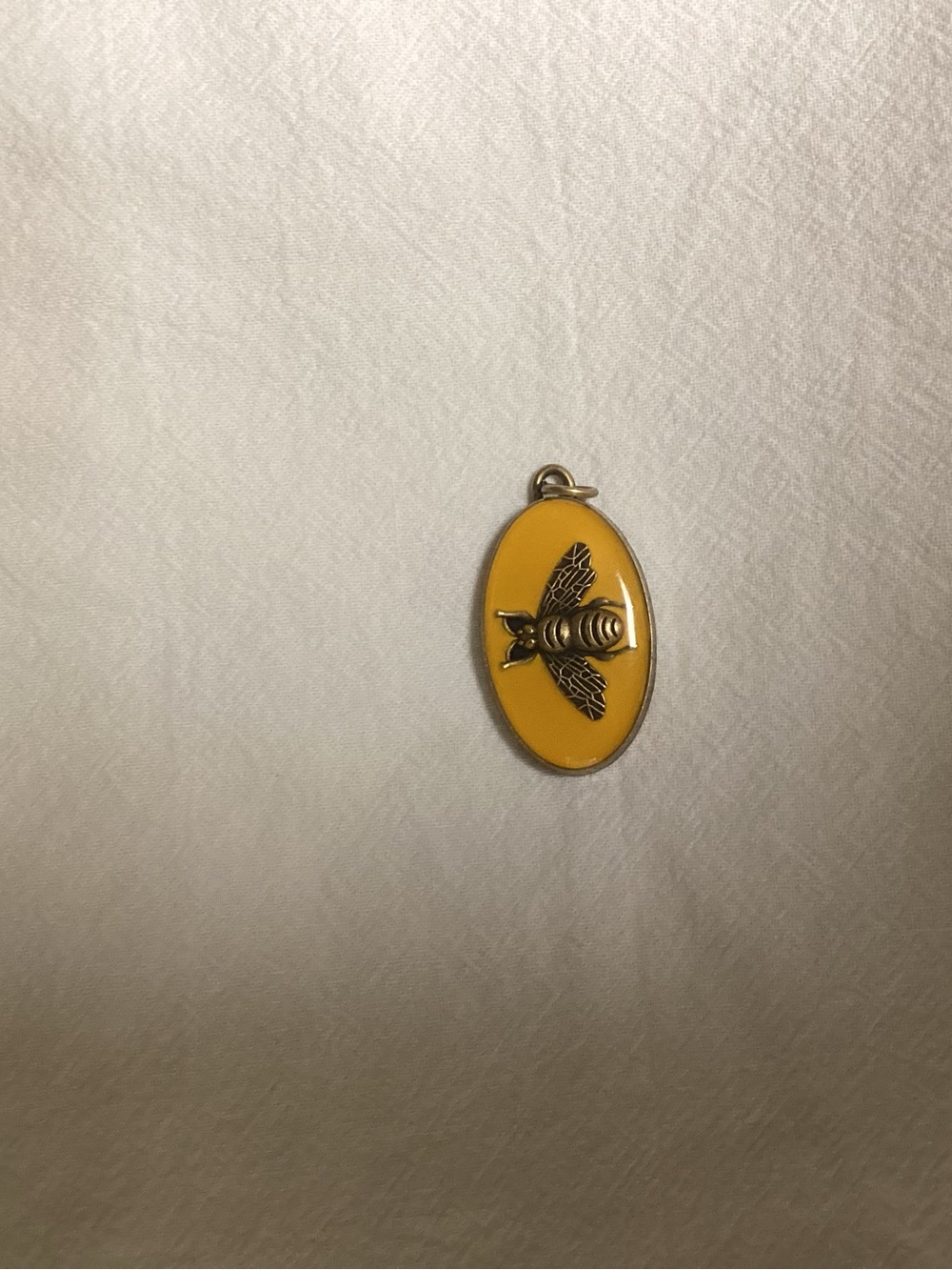 Gucci Yellow Enamel Bee Pendant Charm